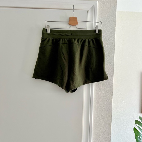 SALE! $8! All in Motion Dark Green Workout Yoga Cozy Ultra Comfy Shorts - Picture 2 of 3